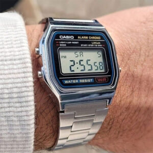 Casio a158wa-1 reloj unisex icónico original retro