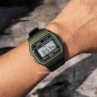casio F-91WM-3a verde digital clasico
