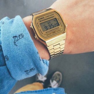 casio a168wg-9 vintage retro dorado para hombre y mujer unisex