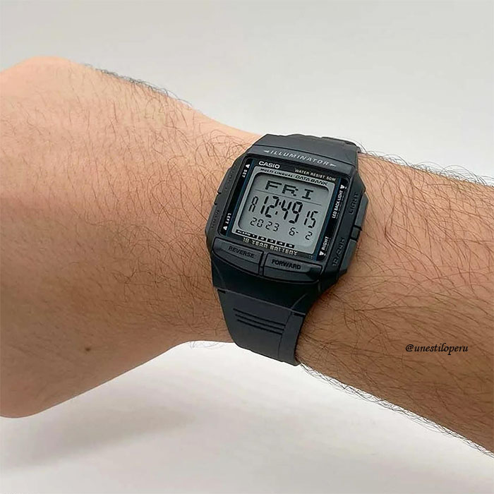 Casio db-36-1av digital databank retro-negro