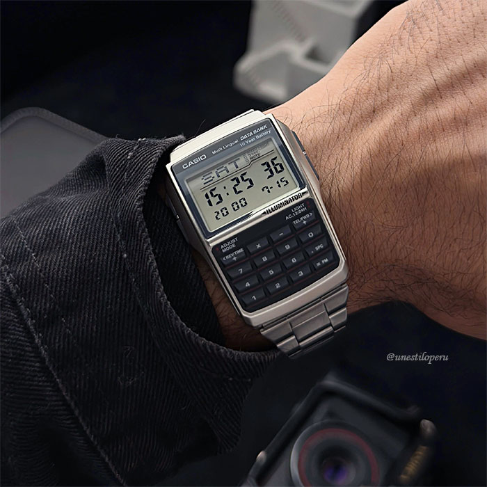 Reloj Casio dbc-32d-1a vintage acero inoxidable calculadora