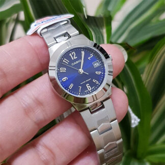 Reloj Casio ltp-1241d-2a2 azul para dama con indicador de fecha Perú