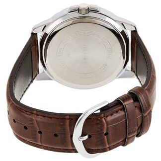 casio mtp-vd01l-1b cuero marrón elegante original