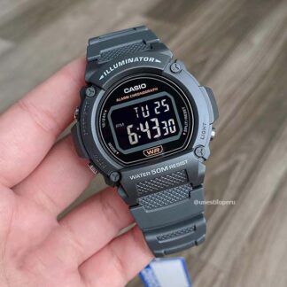 casio w-219h-8bv digital sport gris