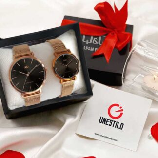 pack relojes pareja qa20j-qa21j regalo