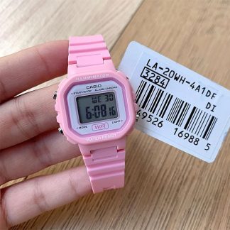 reloj casio LA-20WH-4A1 mini rosado mujer digital-retro