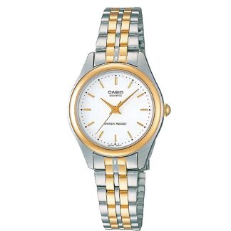 reloj Casio LTP-1129G-7A mujer dorado plateado