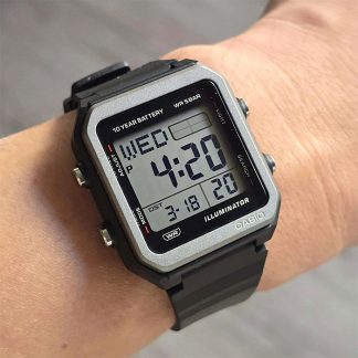 reloj Casio W-221H-1AV cuadrado digital deportivo 50m bateria 10 años