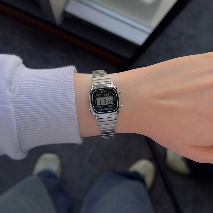 reloj casio la670wa-1 mini vintage mujer digital