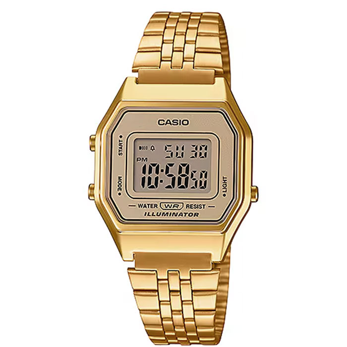 reloj casio la680wga-9 dorado vintage mujer