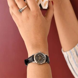 reloj casio ltp-v001l-1b casual elegante cuero