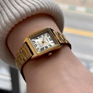 reloj Casio ltp-v007g-9b dorado retro números romanos