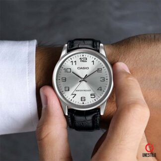 reloj casio mtp-v001l-7b de vestir elegante plateado