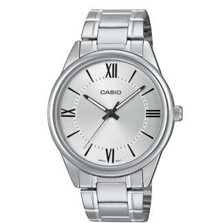 reloj casio mtp-v005d-7b5 acero plateado hombre elegante