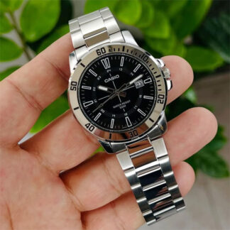 reloj casio mtp-vd01d-1c acero inoxidable hombre calendario 50m