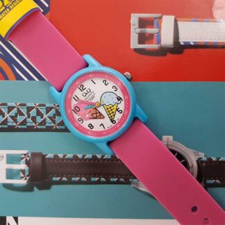 reloj niña qq vr41j007y fucsia vr41