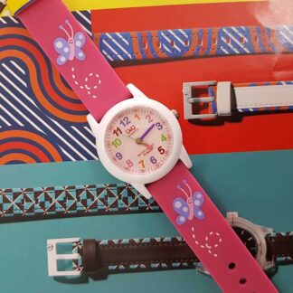 reloj niña qq vr99j002y fucsia vr99 acuatico