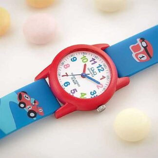 reloj niño qq vr99j004y azul kids carrito