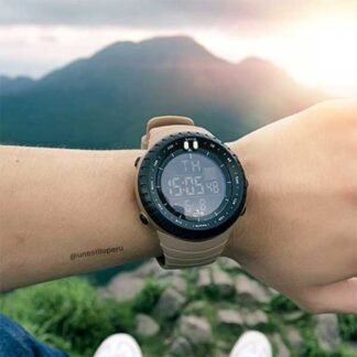 reloj ots 7005g color marron deportivo digital peru