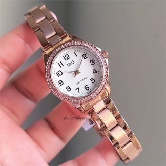 reloj qq C223J014Y oro rosa cristales mujer regalo elegante