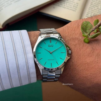 reloj qq C36A-023PY tiffany acero hombre elegante