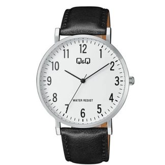 reloj qq C43A-001PY cuero negro hombre