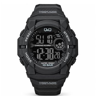 reloj q&q G34A-001VY negro deportivo acuático digital