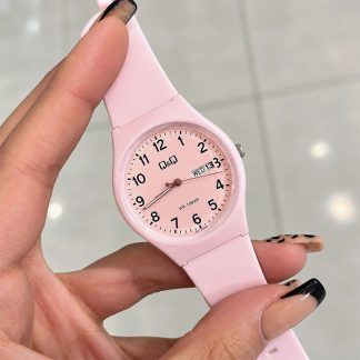 reloj q&q a212j005y rosado acuático mujer