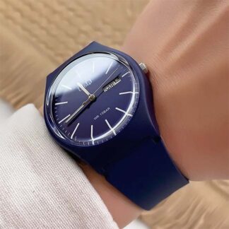 reloj qq a212j012y analógico fechador deportivo azul unisex