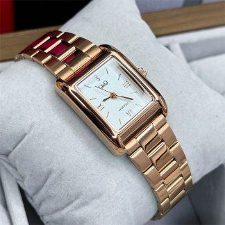 reloj qq c69a-007py cuadrado oro rosa mujer vintage