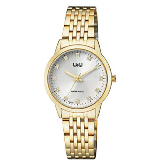 reloj qq metal trensado dorado qz81j001y-mujer-wr