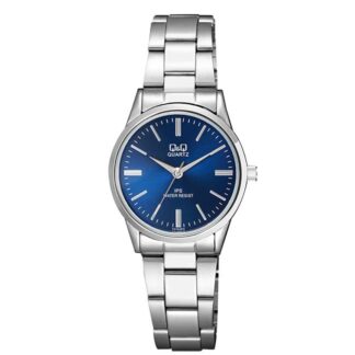 reloj qq mujer c215j212y plateado azul casual elegante