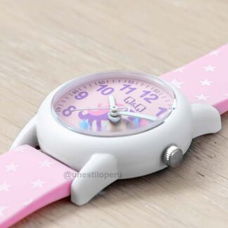 reloj qq niña vr99j013y rosado unicornio acuático