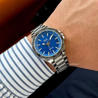 reloj qq qz82j202y azul resistente elegante caballero
