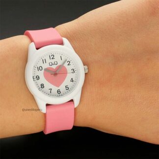 reloj qq vs65-palo rosa vs65j002y análogo